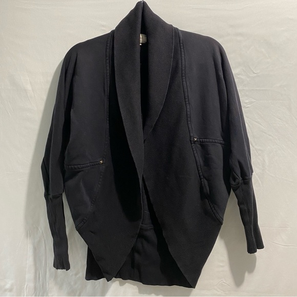 Wilfred Open Front Cocoon Style Black Jacket with Stud accents size Small(9) - Picture 2 of 10